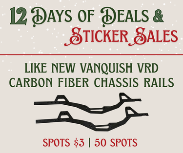 ❄️ Like New Vanquish VRD Carbon Fiber Chassis Rails Sticker Sale ❄️