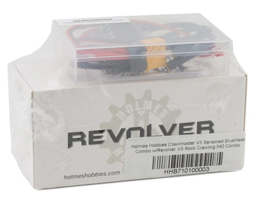 New Holmes Hobbies Crawlmaster V3 Sensored Brushless ESC Combo w/Revolver V3 540M Rock Crawling Motor (1800kv)