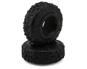 New JConcepts Megalithic 2.2" All Terrain Rock Crawler Tires (2) (OD - 5.25”) (Green) w/Foam Inserts No. 4112-02