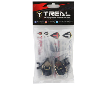 New Treal Hobby Axial SCX10 III Brass Front Inner Portal Covers (60g)