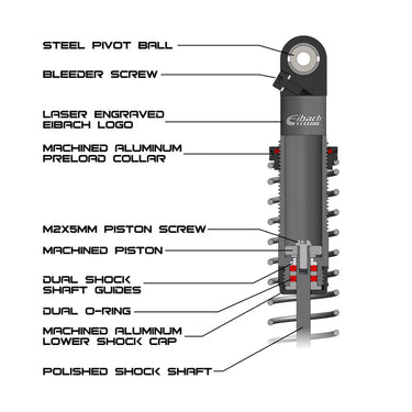 New Vanquish Products Eibach S8E Performance 1/10 Scale Crawler Shocks (2) (80mm)