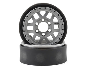 New Vanquish Products KMC XD229 Machete V2 1.9" Beadlock Crawler Wheels (Clear) (2)