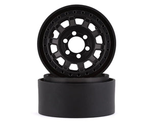 New Vanquish Products KMC KM236 Tank 1.9" Beadlock Crawler Wheels (Black) (2)