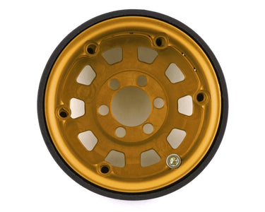 New Vanquish Products KMC KM236 Tank 1.9" Beadlock Crawler Wheels (Gold) (2)