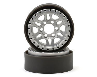 New Vanquish Products Battle Born Kilo 1.9" Beadlock Crawler Wheels (Clear) (2)