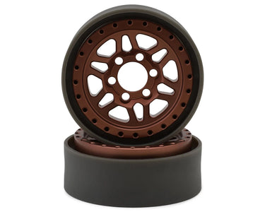 New Vanquish Products Battle Born Kilo 1.9" Beadlock Crawler Wheels (Bronze) (2)