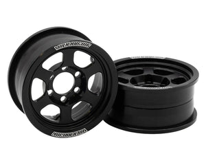 New Vanquish Products 1.9" Volk Racing TE37XT CNC Aluminum Crawler Beadlock Wheels (Black) (2) (M-SPEC)