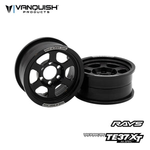 New Vanquish Products Volk Racing 1.9 TE37XT M-SPEC Beadlock Wheels (Black)