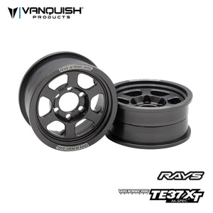 New Vanquish Products Volk Racing 1.9 TE37XT M-SPEC Beadlock Wheels (Grey)