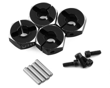 New Yeah Racing Aluminum Clamping 12mm Hex (Black) (4) (5.5mm)